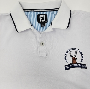 FootJoy Men's White Short Sleeve‎ 119th Connecticut Amateur Medium Golf Polo
